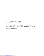 ZTE D90 User Manual