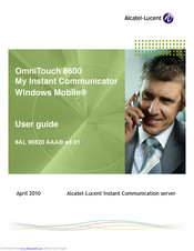 Alcatel-Lucent OmniTouch 8600 User Manual