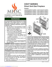 MHSC CDVR42N/PV7 Installation And Operating Instructions Manual