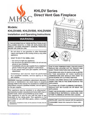Mhsc KHLDV400 Installation And Operating Instructions Manual