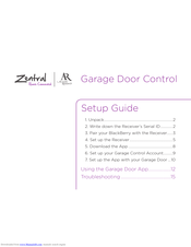 Acoustic Research Zentral Garage Door Control Setup Manual