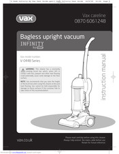 Vax Ultra handvac Instruction Manual