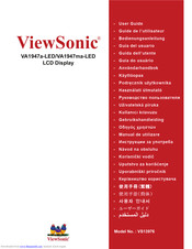 Viewsonic VA1947ma-LED User Manual