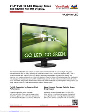 Viewsonic VA2246m-LED Brochure & Specs
