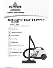 Bissell CleanView Zing EasyVac 4490 Series User Manual