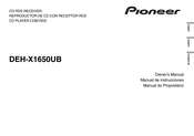 Pioneer DEH-X1650UB Owner's Manual