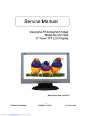ViewSonic VA1703w Service Manual