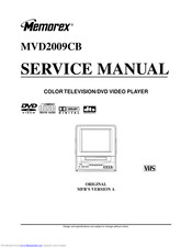 Memorex MVD2009CB Service Manual
