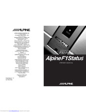 Alpine Alpine F#1 Status PXI-H990 Owner's Manual
