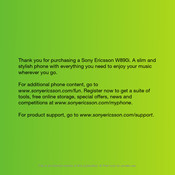 Sony Ericsson W890i User Manual