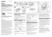 Sony Walkman WM-FX481 Operating Instructions