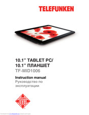Telefunken TF-MID1006 Instruction Manual