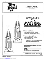 Dirt Devil Swivel Glide Vision Owner's Manual