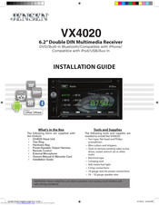 Jensen VX4020 Installation Manual