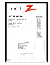 Zenith C36C41TF Series Service Manual