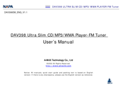 Napa DAV398 User Manual