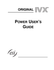 Esi ORIGINAL IVX User Manual