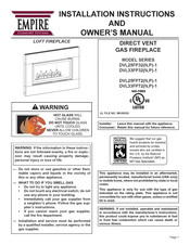 Empire Comfort Systems DVL25FP32N-2 Installation Instructions And Owner's Manual