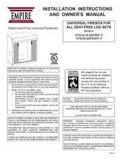 Empire Comfort Systems VFS42FB0F-5 Installation Instructions And Owner's Manual