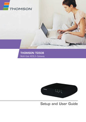 THOMSON TG508 Setup And User Manual