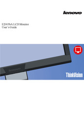 Lenovo ThinkVision E2003bA User Manual