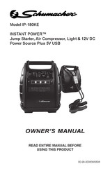 Schumacher INSTANT POWER IP-180KE Owner's Manual