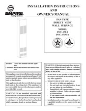 Empire Heating Systems DVC-35IPT-1 Installation Instructions And Owner's Manual