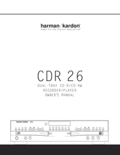 Harman Kardon CDR 26 Owner's Manual