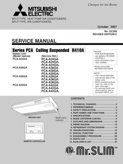 Mitsubishi Electric Mr.SLIM PCA-A42GA Service Manual