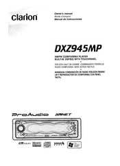 Clarion DXZ945MP Owner's Manual
