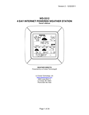 WEATHER DIRECT WD-3312 Owner's Manual