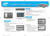 Samsung 16 CHANNEL Quick Manual