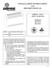 Empire Heating Systems DV-25T-1 Installation Instructions And Owner's Manual