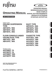 Fujitsu ARY45TL*MA Operating Manual