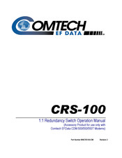 Comtech EF Data CRS-100 Operation Manual