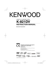 Kenwood K-821DV Instruction Manual