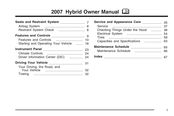 GMC Hybrid 2007 Owner's Manual