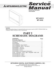 Mitsubishi Electric WT-42311 Service Manual