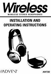 Advent AW720 Installation And Operating Instructions Manual