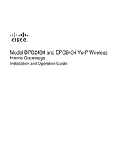 Cisco DPC2434 Installation And Operation Manual