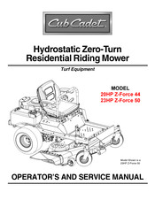 Cub Cadet 20HP Enforcer 44, 22HP Enforcer 48, 23HP Enforcer 54 Operator's And Service Manual
