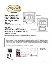 Vermont Castings SSW30FTAL Homeowner's Installation & Operation Manual