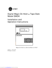 AT&T DMOH Installation And Operation Instructions Manual