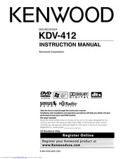Kenwood KDV-412 Instruction Manual