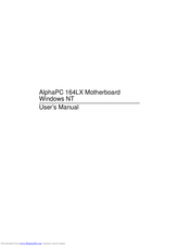 AlphaPC AlphaPC 164LX User Manual