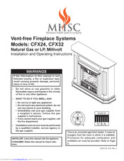MHSC CFX24 Installation And Operating Instructions Manual