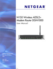 NETGEAR DGN1000 - Wireless-N Router With Built-in DSL Modem User Manual