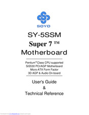 Soyo Super 7 SY-5SSM User's Manual & Technical Reference