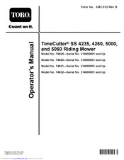 Toro TimeCutter SS 5060 Operator's Manual