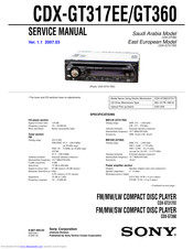 Sony CDX-GT360 Service Manual